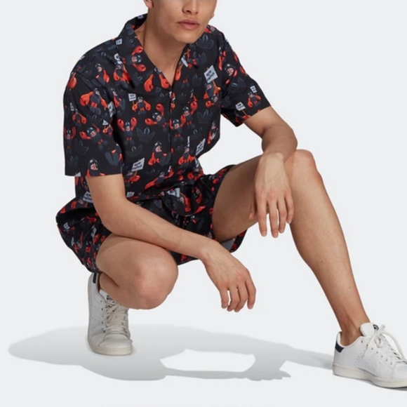 RARE NWT ADIDAS x PHILIP COLBERT Collab 'Love the Lobster' SHIRT BLACK SIZE M… - Picture 2 of 12